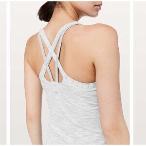 Lululemon Rally Your Heart Tank Space Nimbus Battleship Gray Women's 6 Bra Shelf